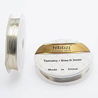 Ювелирная проволока медная ( не меняет цвет ) 0.3 мм Серебро ТДТ-ЮП-13171/0.3