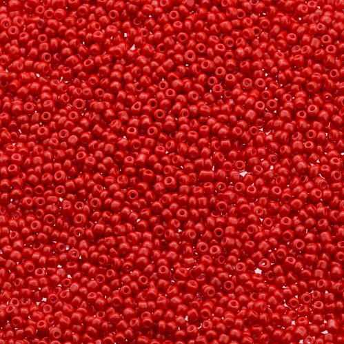 Бисер Китай № 8 450 грамм Ярко-красный мат ББ-1803