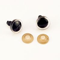 Глазки винтовые для игрушек выпуклые прозрачные 16 мм Упак 10 шт ФДИ-ГВ-13823/16
