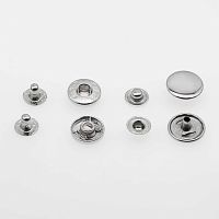 Кнопки установочные металл 15 мм Никель