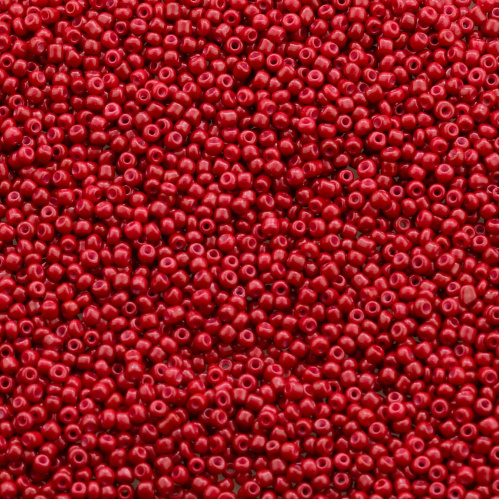 Бисер Китай № 8 450 грамм Красный матовый ББ-1802