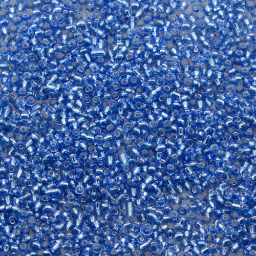 Бисер Китай № 8 450 грамм Голубой прозрачный №2 ББ-1809