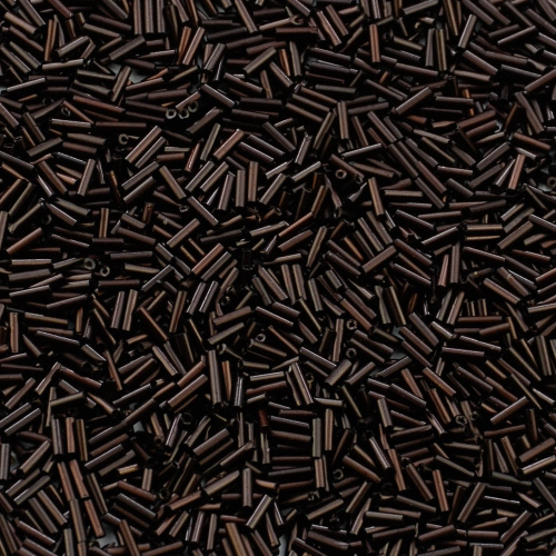 Бисер Стеклярус размер 3 Темно-коричневый Упак 450 гр ББ-БС-10471/3