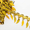 	 Тесьма люрекс с листиками  Упак 9.1 м Золото ТБ-КТ-12863