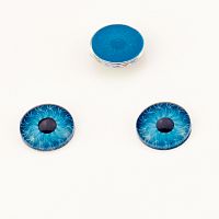 Глазки для игрушек круглые 6 мм Упак 10 шт Синий ФДИ-ГК-13856/6