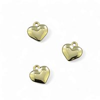 Подвеска двухсторонняя Сердце золото 15*16 мм уп.6 шт. арт. Р-1018