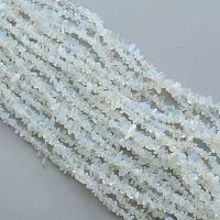 Бусины сколы Лунный камень нитка 75 см арт. Б-Н/111