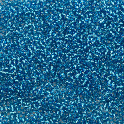 Бисер Китай № 8 450 грамм Голубой прозрачный №1 ББ-1807