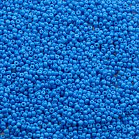 Бисер Китай № 8 450 грамм Ярко-голубой матовый ББ-1828