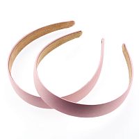 Ободки обтянутые 2.5 см Упак 6 шт Розовый ТДТ-ОО-15004/2.5